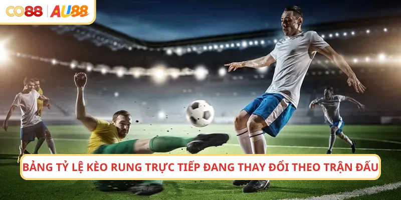 Bảng tỷ lệ kèo cược rung trực tiếp đang thay đổi theo trận đấu