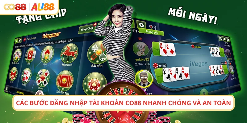 Các bước đăng nhập tài khoản CO88 nhanh chóng và an toàn