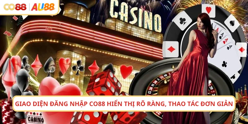Giao diện đăng nhập CO88 hiển thị rõ ràng, thao tác đơn giản