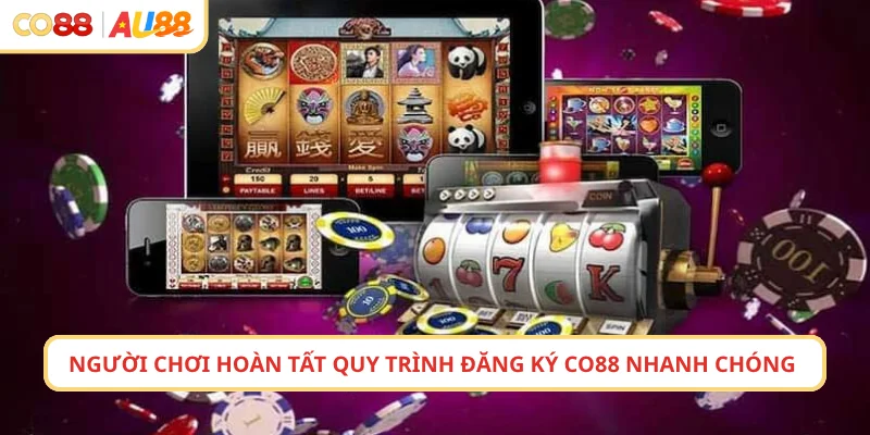 Người chơi hoàn tất quy trình đăng ký CO88 nhanh chóng