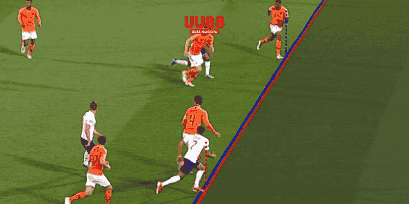 Hình minh họa trường hợp xác định việt vị chuẩn FIFA