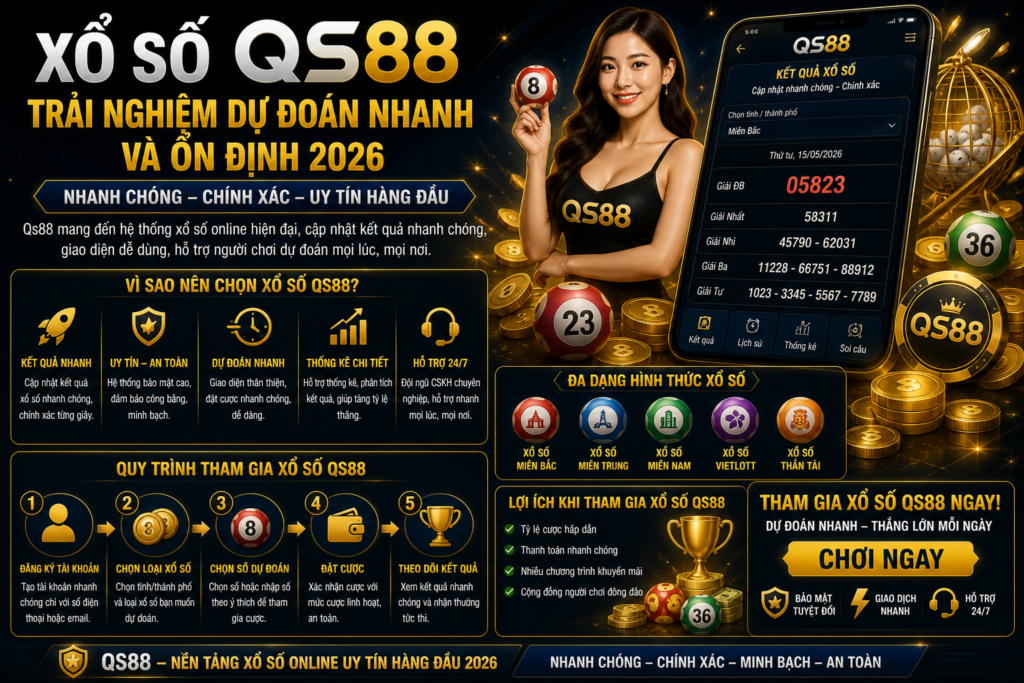 Xổ Số Qs88 – Trải Nghiệm Dự Đoán Nhanh Và Ổn Định 2026